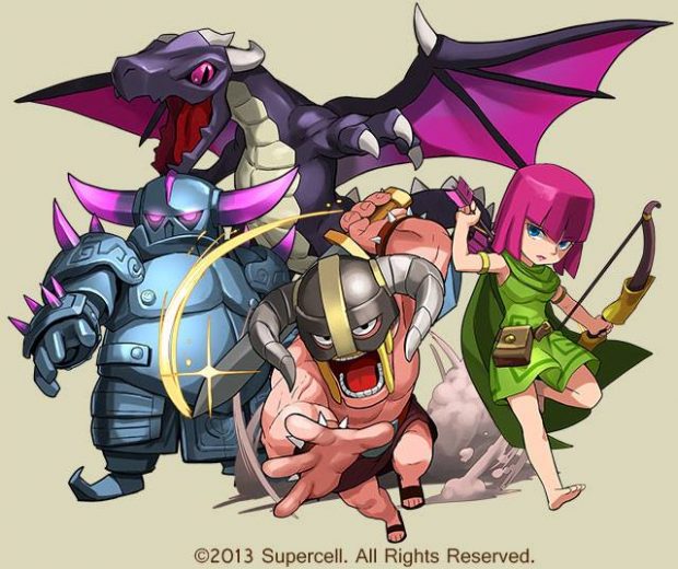 puzzle-dragons-clash-of-clans