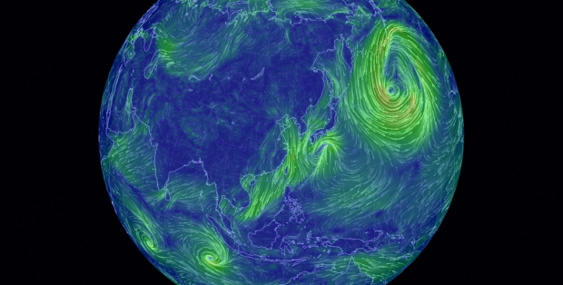 風の動きを可視化する Tokyo Wind Map がバージョンアップ 世界版 Earth が公開 Bridge ブリッジ