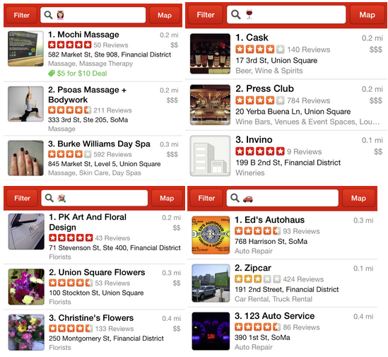 米国の食べログ Yelp が絵文字で検索可能に ピックアップ Bridge ブリッジ テクノロジー スタートアップ情報